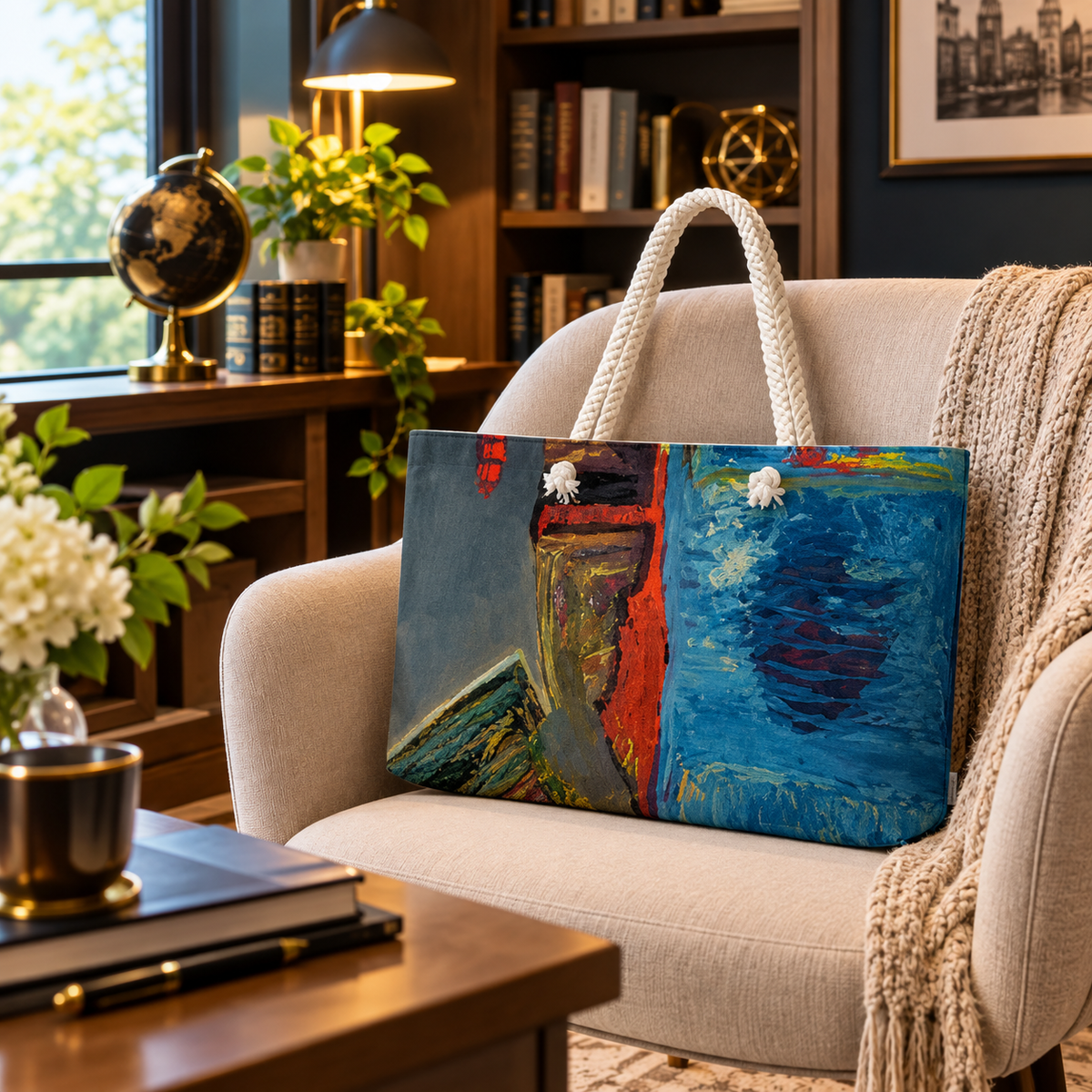 Mexican Artist Interpretive Portrait by JR Mitchell — Tote Bag