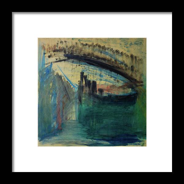 MacArthur Park Urban Lake and Sunset by JR Mitchell — Framed Print