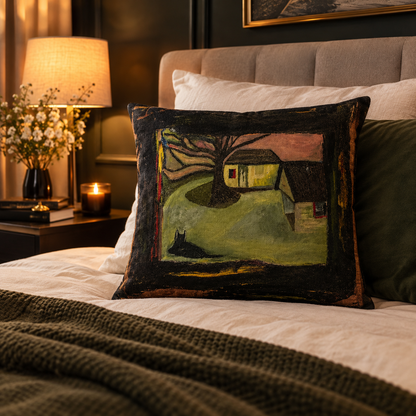 Nelsons Nostalgic Landscape by JR Mitchell — Throw Pillow