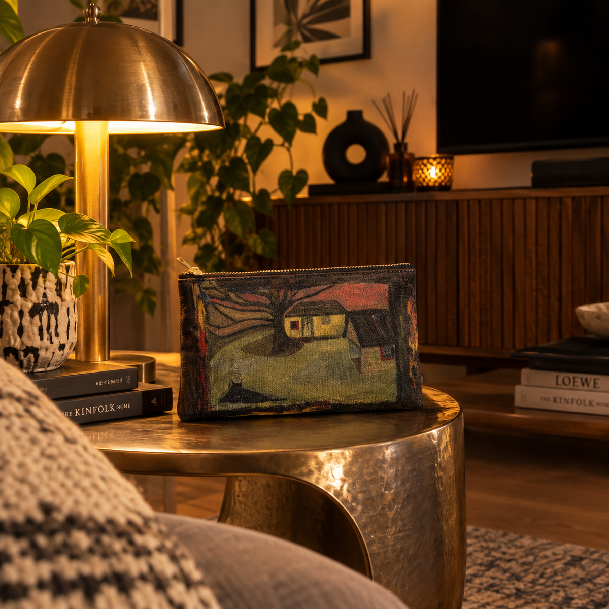 Nelsons Nostalgic Landscape by JR Mitchell — Zip Pouch