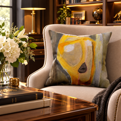 Betty Lou by JR Mitchell — Throw Pillow