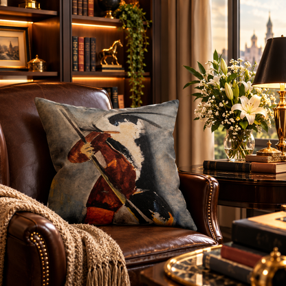 Washington Crossing the Delaware by JR Mitchell — Throw Pillow