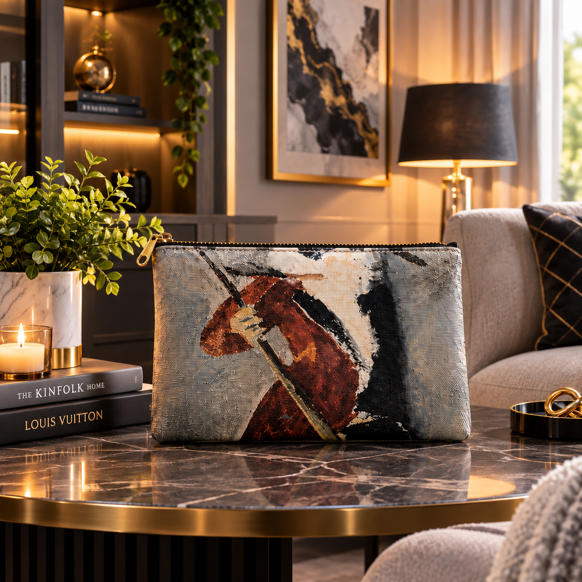 Washington Crossing the Delaware by JR Mitchell — Zip Pouch