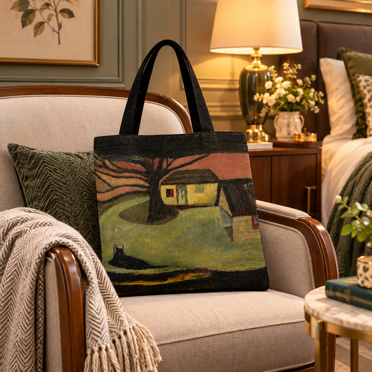 Nelsons Nostalgic Landscape by JR Mitchell — Tote Bag