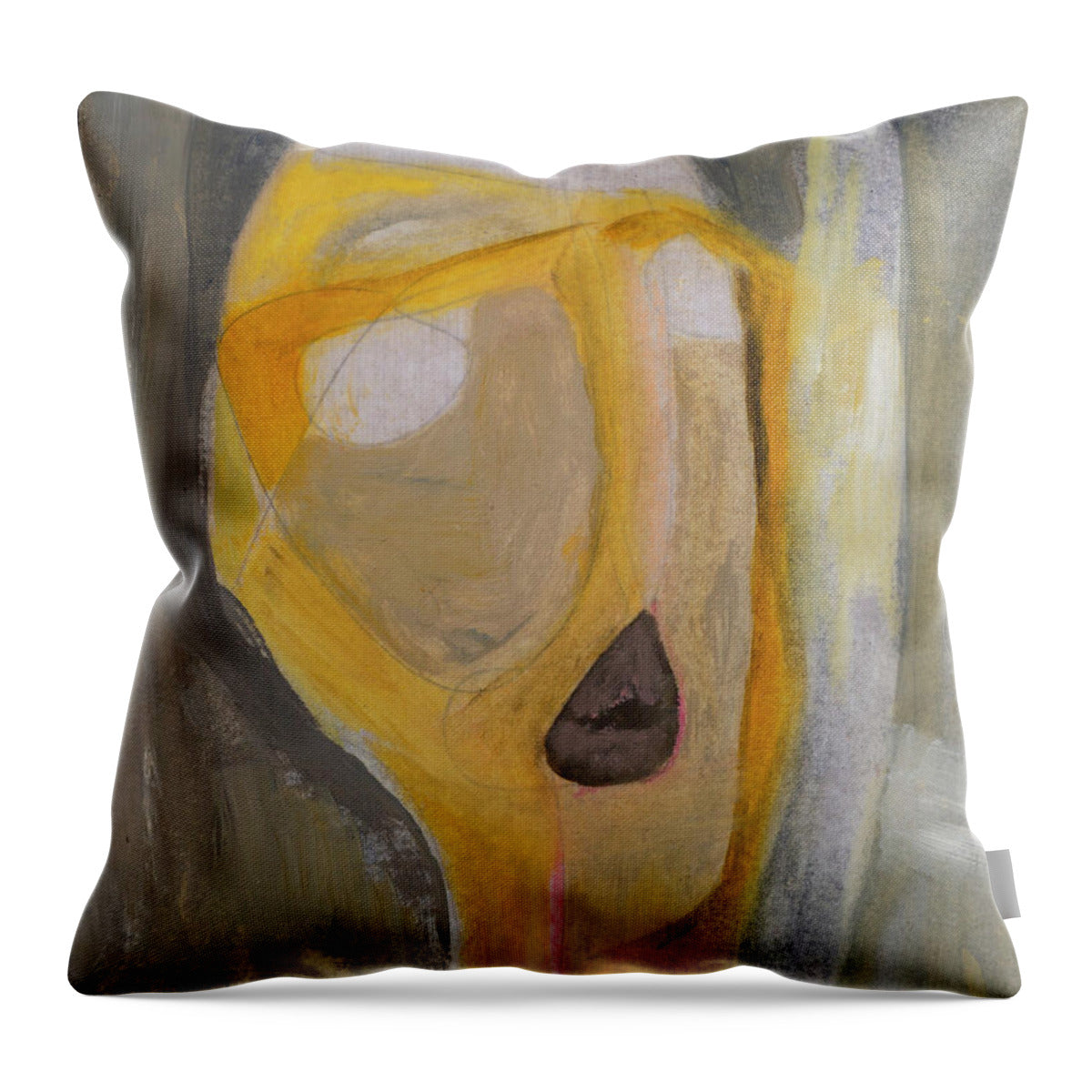 Betty Lou by JR Mitchell — Throw Pillow