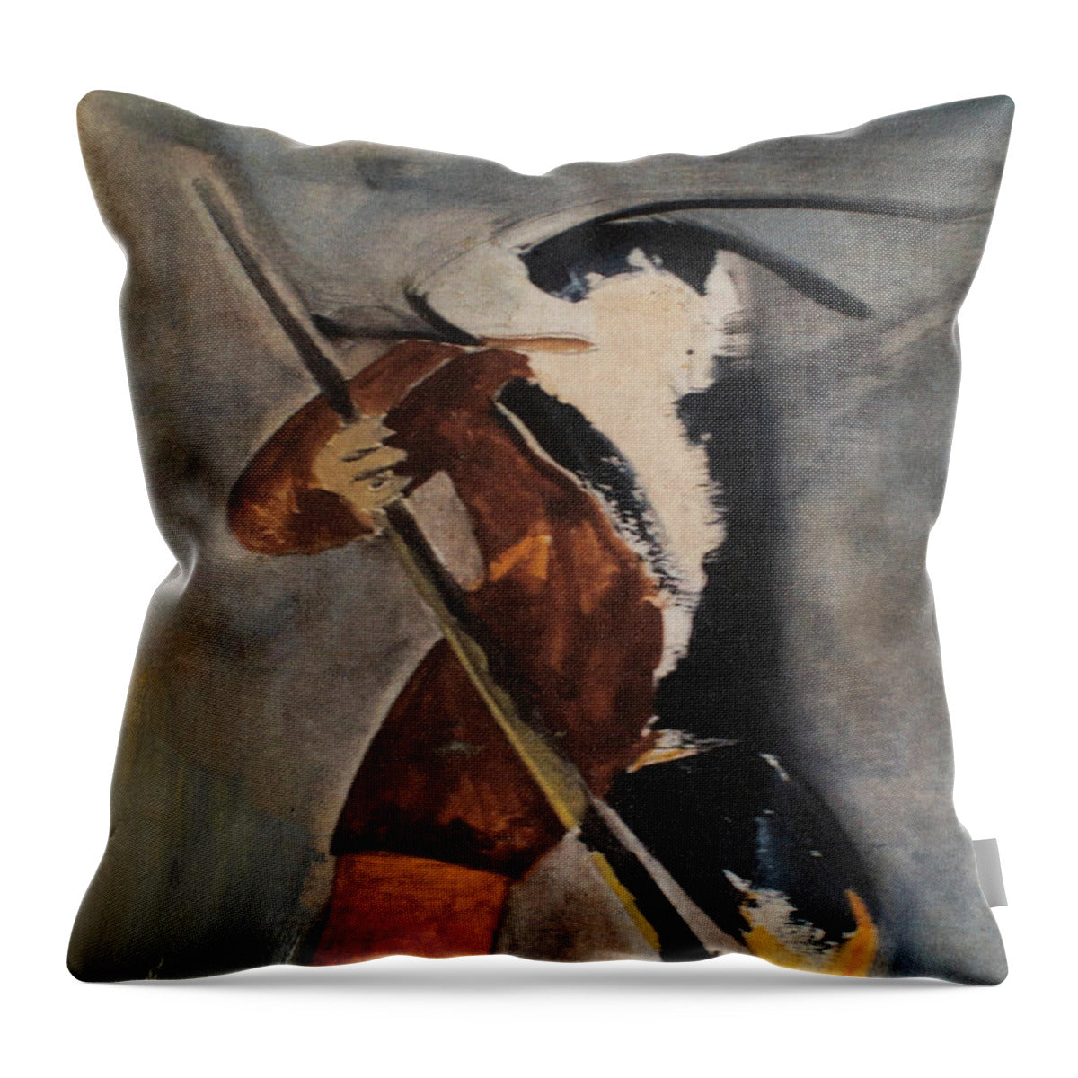 Washington Crossing the Delaware by JR Mitchell — Throw Pillow