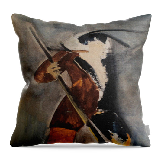 Washington Crossing the Delaware by JR Mitchell — Throw Pillow